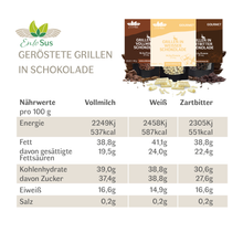 Laden Sie das Bild in den Galerie-Viewer, Probierpaket Knusprige Grillen in Belgischer Schokolade
