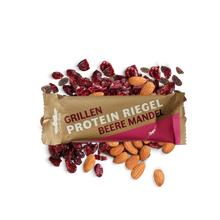 Laden Sie das Bild in den Galerie-Viewer, Grillen Protein Riegel Beere Mandel
