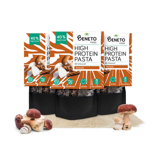 High Protein Pasta - Sorten: Natur, Tomate und Steinpilz