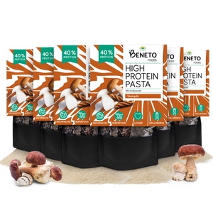 High Protein Pasta - Sorten: Natur, Tomate und Steinpilz