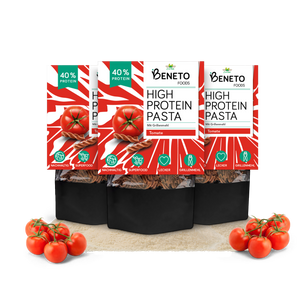 High Protein Pasta - Sorten: Natur, Tomate und Steinpilz